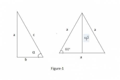 Evaluate sin 60° without using a calculator by using ratios in a reference triangle.