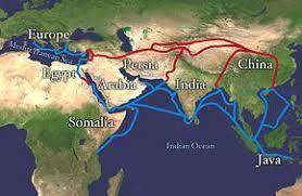 How did the silk road provide contact with the exotic