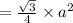 =\frac{\sqrt{3}}{4}\times a^2