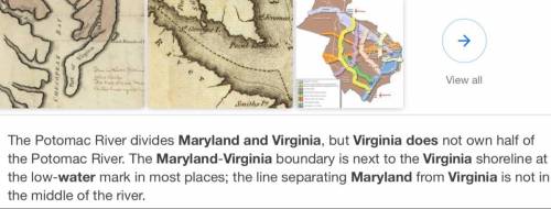 What three bodies of water do maryland and virginia share?