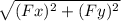 \sqrt{(Fx)^{2}+(Fy)^{2}  }
