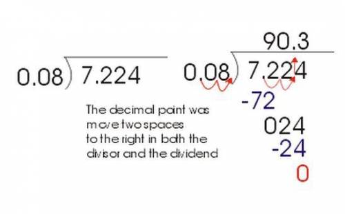 How do you divide 2 decimal numbers?