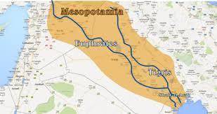 What is the name of the region between the tigris and euphrates rivers?