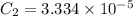 C_{2}=3.334\times10^{-5}