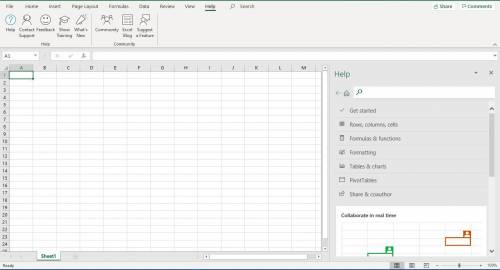If u want to learn how to perform an action, which feature of excel should u use?
