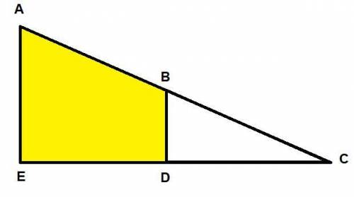Work out the area of the trapezium abde
