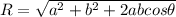 R = \sqrt{a^{2}+ b^{2}+2abcos\theta }
