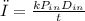σ=\frac{kP_{in} D_{in}}{t}