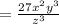 = \frac{27x^2y^3}{z^3}