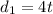 d_{1}=4t