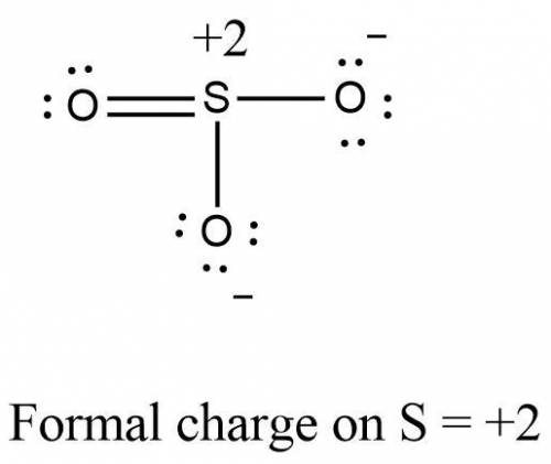 Draw the lewis structure of so3. the formal charge of sis [1] +2 [2] +1 137 [5] -2