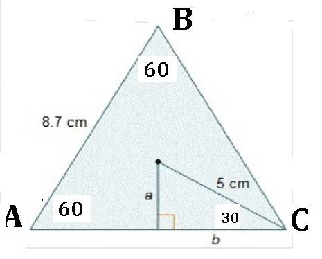 A. which statements about finding the area of the equilateral triangle are true?  check all that app