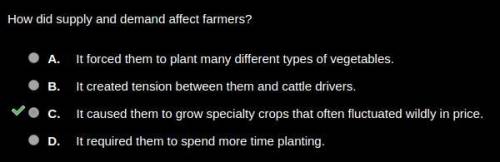 How did supply and demand affect farmers?