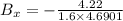 B_x=-\frac{4.22}{1.6\times 4.6901}