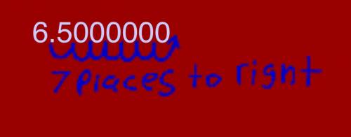 Convert 65,000,000 to scientific notation.