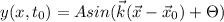 y(x,t_0) = A sin ( \vec{k} (\vec{x}-\vec{x}_0) + \Theta )