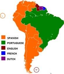What is the predominant language in latin america, based on the number of people who speak it as a f
