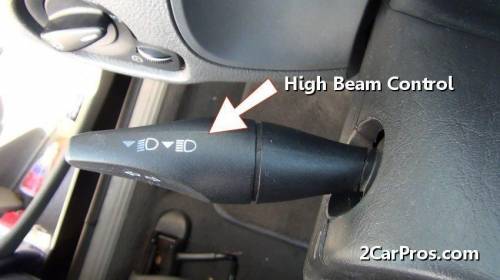 How do you flash your high beams ?