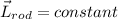 \vec{L}_{rod} = constant