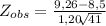 Z_{obs}= \frac{9,26-8,5}{1,20\sqrt[]{41} }