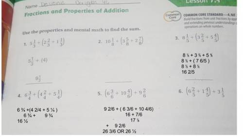 What is the answer to numbers 2,3,4,5 and 6