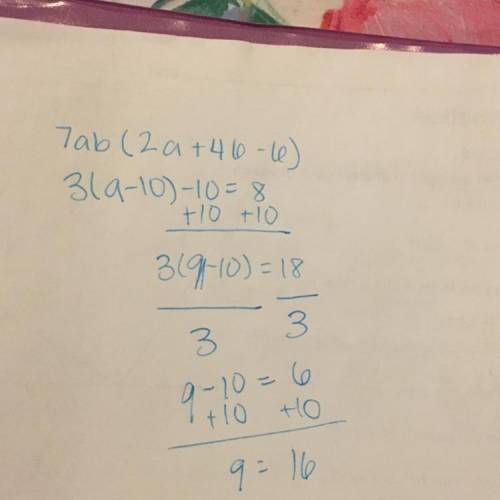 How do you solve this equation?  8=3(q-10)-10