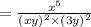 =\frac{x^5}{(xy)^2\times (3y)^2}
