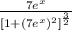 \frac{7e^{x}}{[{1+(7e^{x})^2}]^\frac{3}{2}}