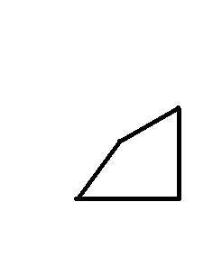 Can you draw a quadrilateral with no parallel lines and at least one right angle