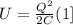 U=\frac{Q^2}{2C}(1]