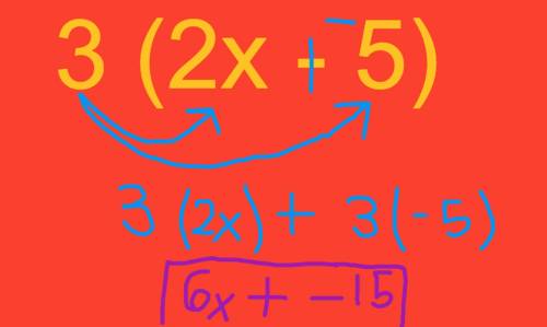 Simplify an equation using the distributive property