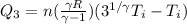 Q_3 = n(\frac{\gamma R}{\gamma - 1})(3^{1/ \gamma} T_i - T_i)