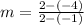 m=\frac{2-(-4)}{2-(-1)}