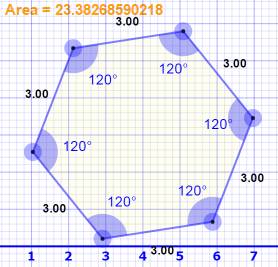 Is it possible for a hexagon to be equiangular but not equilateral?  prove your answer.
