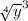 \sqrt[4] y^{3}