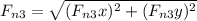 F_{n3} = \sqrt{(F_{n3}x)^{2} +(F_{n3}y)^{2} }