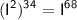 \displaystyle \mathsf{(I^2)^3^4=I^6^8}}