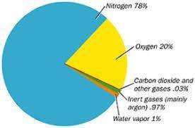 Which two components make up the greatest percentage of the atmosphere?