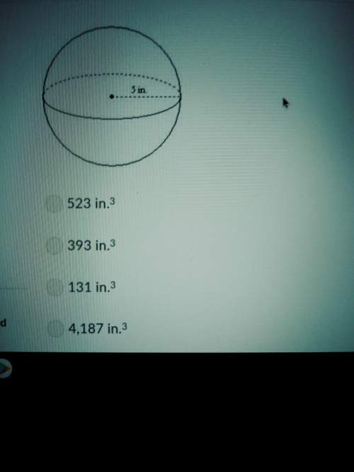 Find the volume of the sphere to nearest whole number .use pi = 3.14.