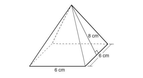 What is the surface area of the pyramid to the nearest whole number?