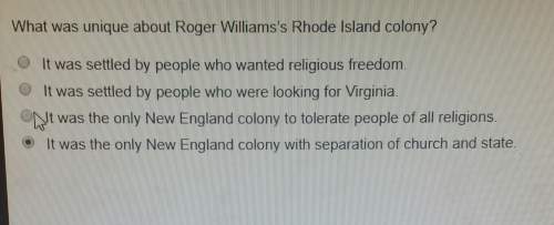 What was unique about roger williams rhode island colony?