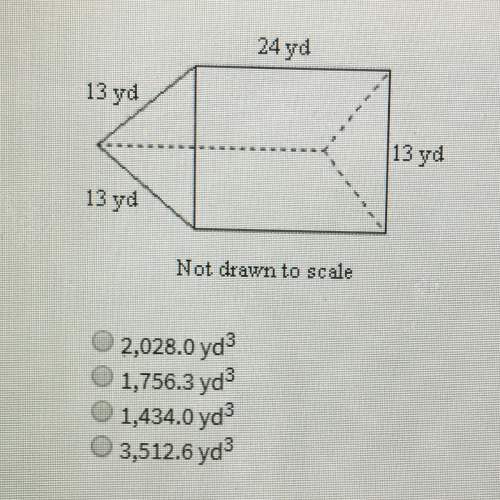 Find the volume of the given prism round to the nearest 10th if necessary