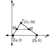 In the figure, m and n are midpoints of rt and st. what is the length of mn? a. a + b b. b - a c. 2