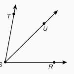 Ray su is an angle bisector of ∠rst. the measure of ∠tsu is 42°. what is the measure of ∠rst?&lt;