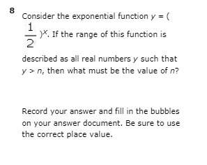 Exponential function! show work! 1 multiple choice question! must show work and answer correctly