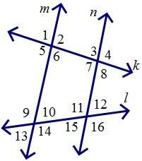 Name two pairs of alternate exterior angles.