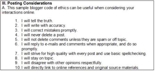 Look at this portion of the social media policy for widget corp. what is the purpose of the numbered