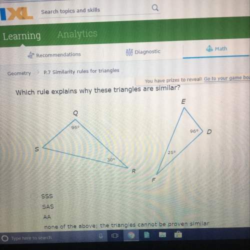 Which rule explains why these triangles are similar