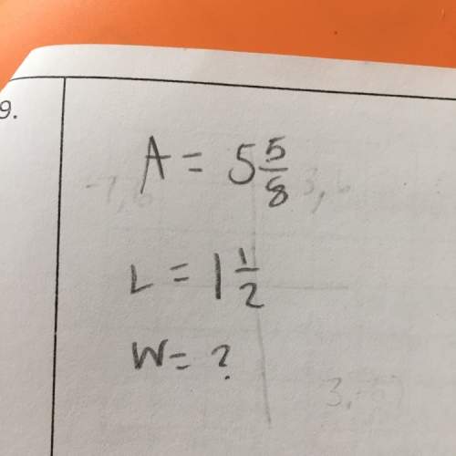 What is the width if a=5 5/8 l=1 1/2