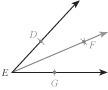 In the figure below, ray was constructed starting from rays and . by using a compass d and g were ma